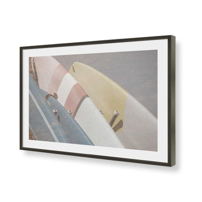[Color:Satin Black], Picture of art in a Satin Black frame of the corner