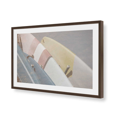 [Color:Brown], Picture of art in a Brown frame of the corner