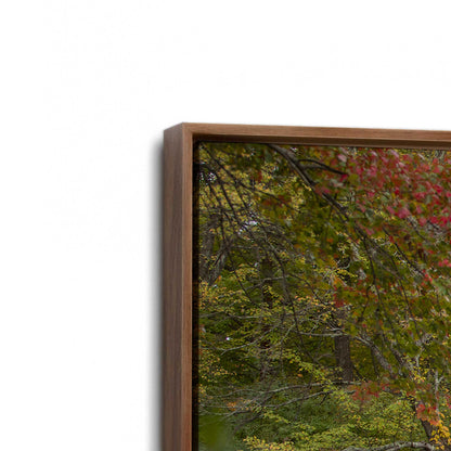 [Color:Walnut], Picture of art in a Walnut frame at an angle