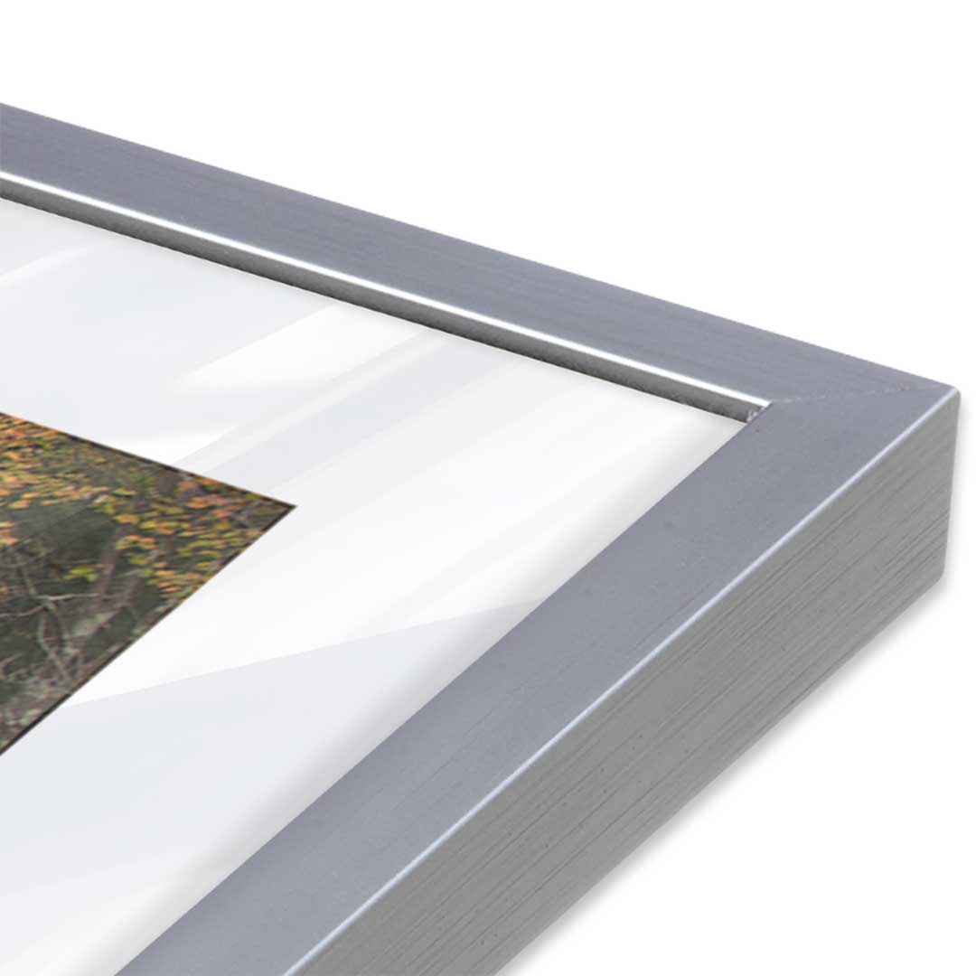 [Color:Polished Chrome], Picture of art in a Polished Chrome frame at an angle