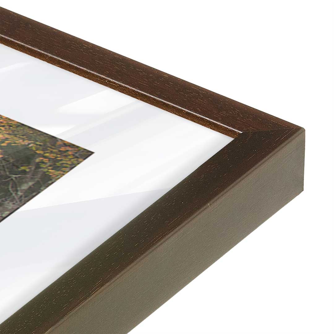 [Color:Belvinder Brown], Picture of art in a Belvinder Brown frame at an angle