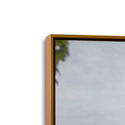 [Color:Polished Gold], Picture of art in a Polished Gold frame at an angle