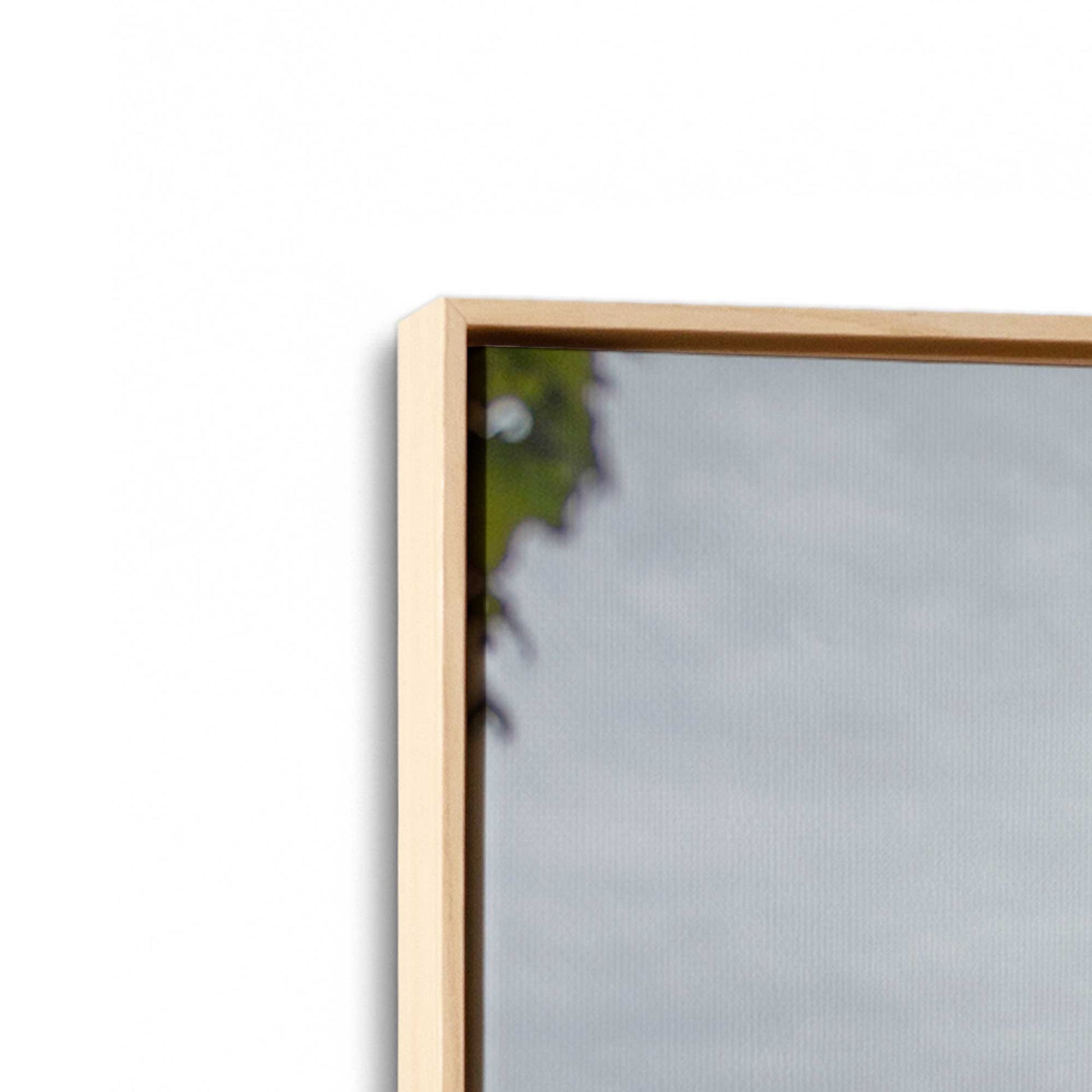 [Color:American Maple], Picture of art in a American Maple frame at an angle