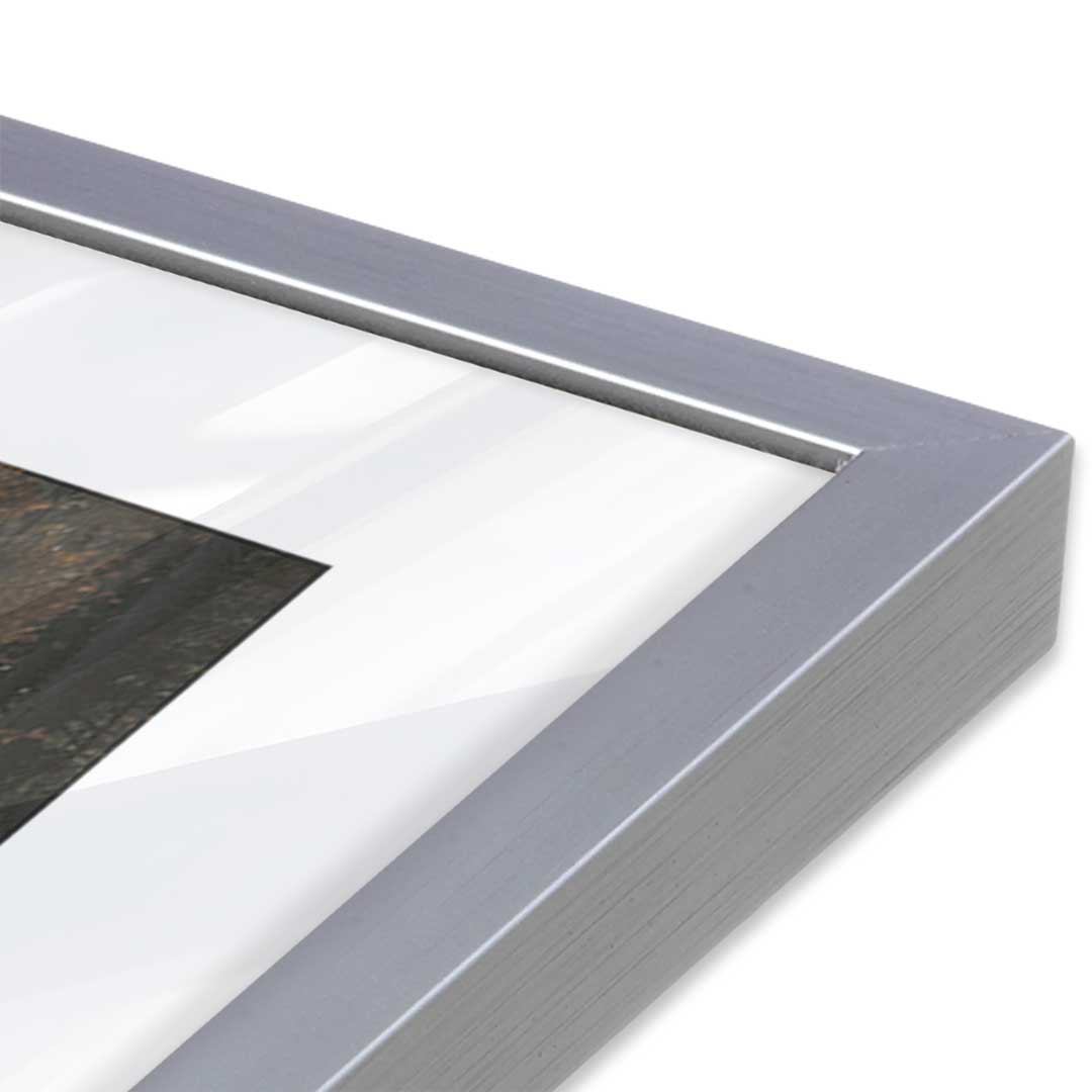 [Color:Polished Chrome], Picture of art in a Polished Chrome frame at an angle