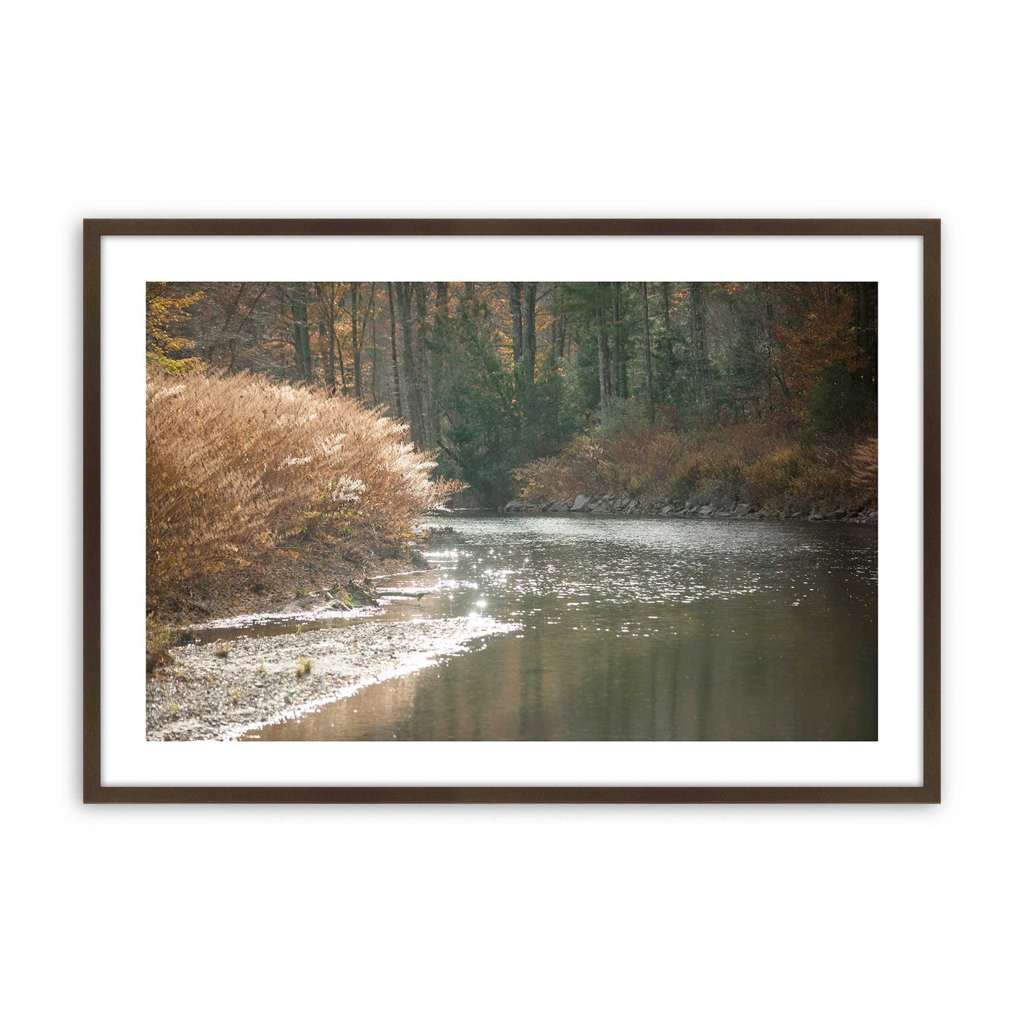 [Color:Brown], Picture of art in a Brown frame