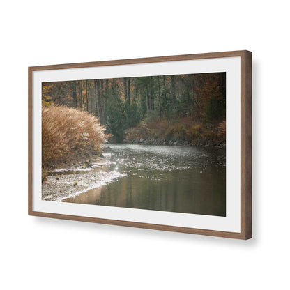 [Color:Walnut], Picture of art in a Walnut frame of the corner