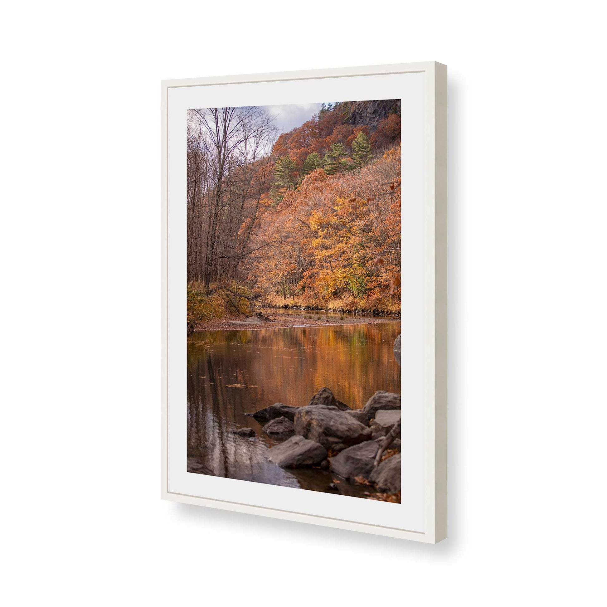 [Color:Opaque White], Picture of art in a Opaque White frame of the corner
