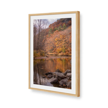[Color:American Maple], Picture of art in a American Maple frame of the corner