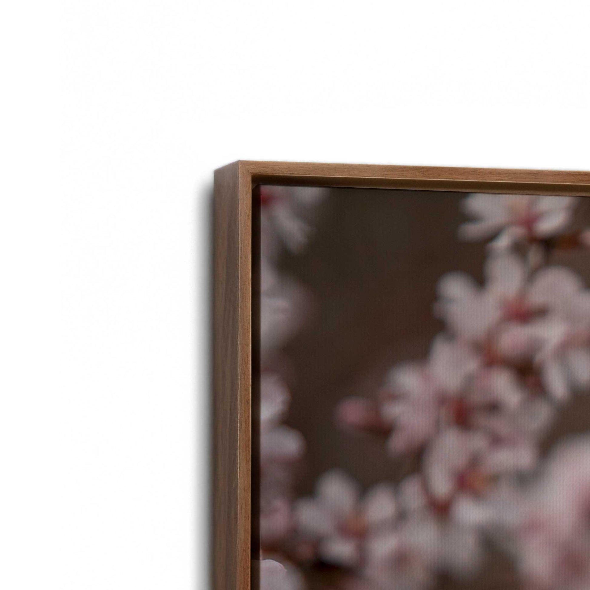 [Color:Walnut], Picture of art in a Walnut frame at an angle