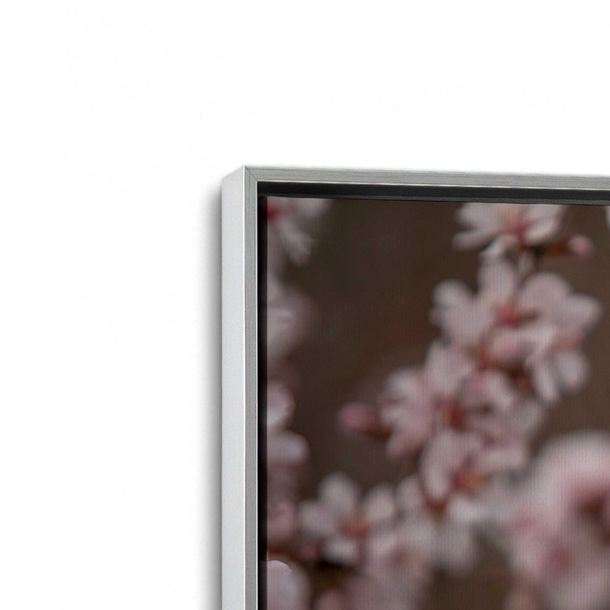 [Color:Polished Chrome], Picture of art in a Polished Chrome frame at an angle
