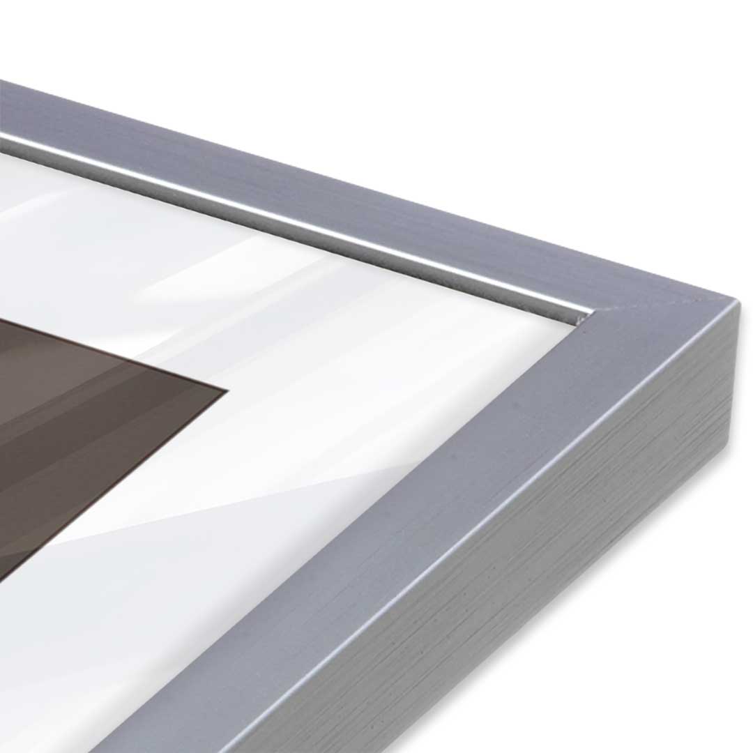 [Color:Polished Chrome], Picture of art in a Polished Chrome frame at an angle