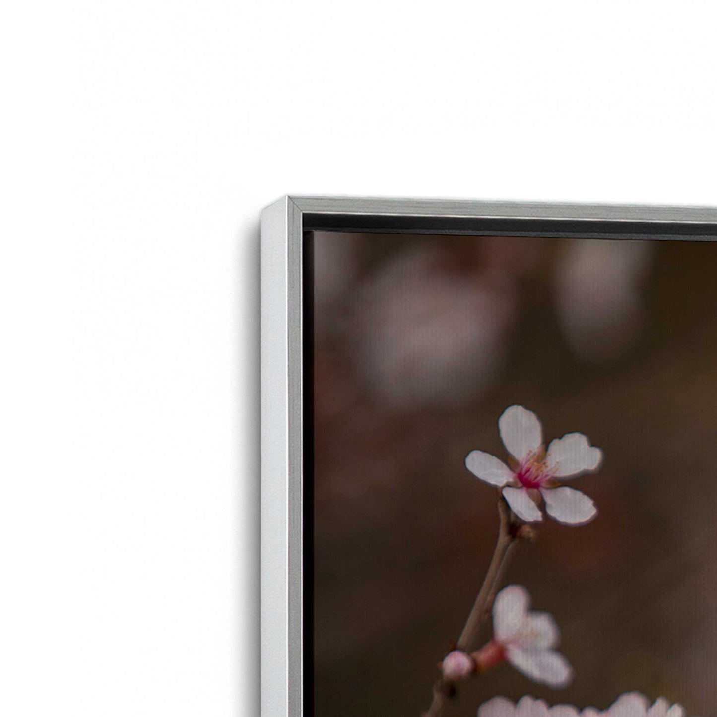 [Color:Polished Chrome], Picture of art in a Polished Chrome frame at an angle