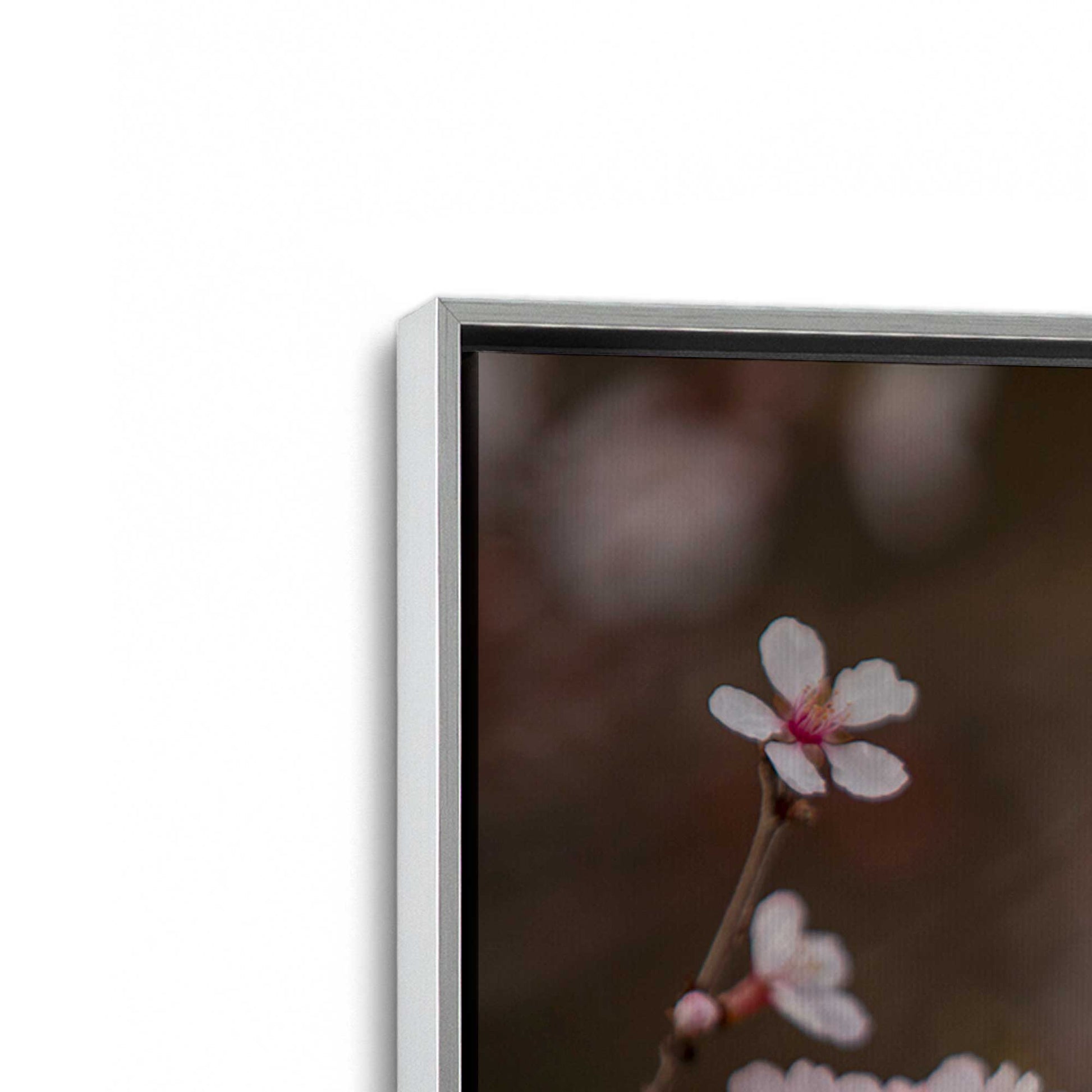 [Color:Polished Chrome], Picture of art in a Polished Chrome frame at an angle