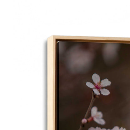 [Color:American Maple], Picture of art in a American Maple frame at an angle