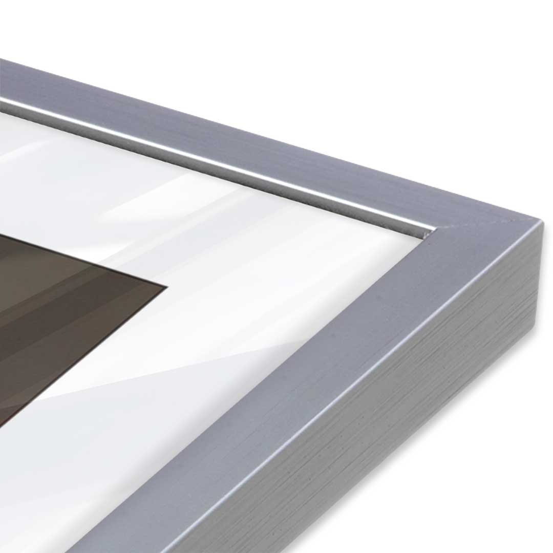 [Color:Polished Chrome], Picture of art in a Polished Chrome frame at an angle