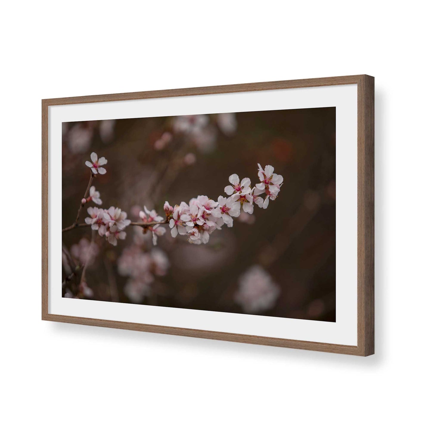 [Color:Walnut], Picture of art in a Walnut frame of the corner