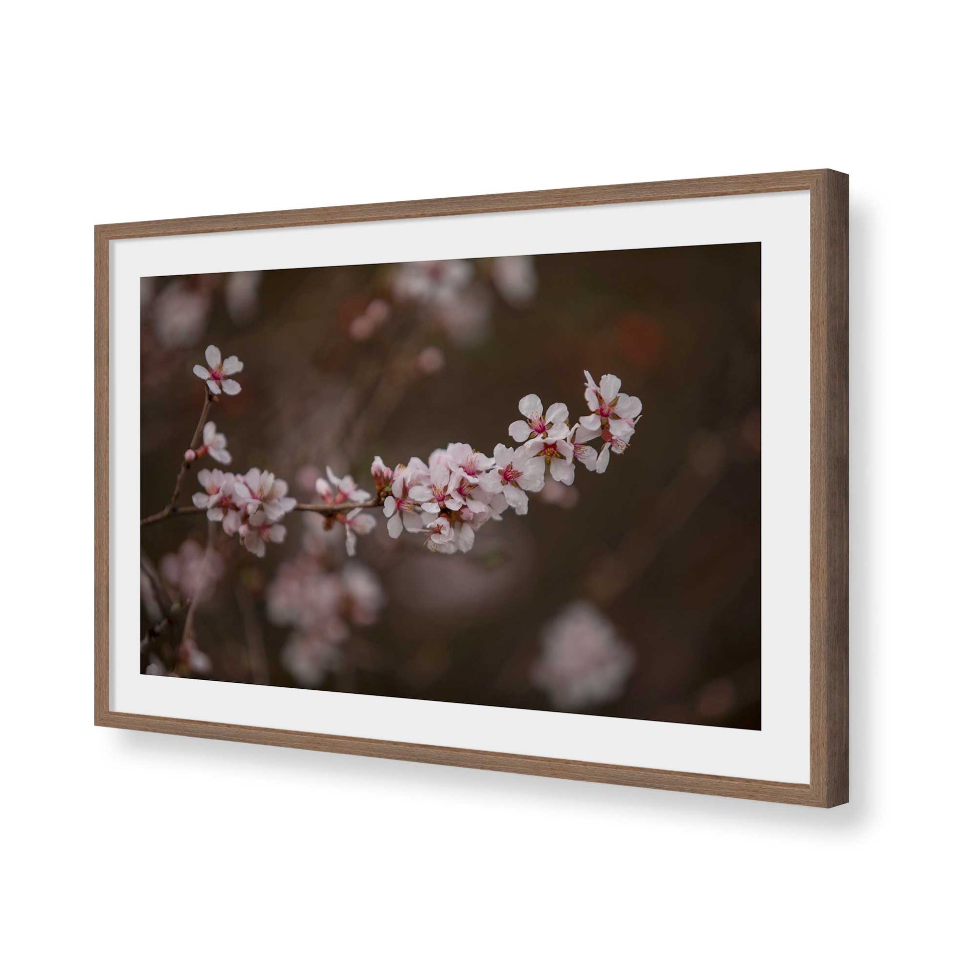 [Color:Walnut], Picture of art in a Walnut frame of the corner