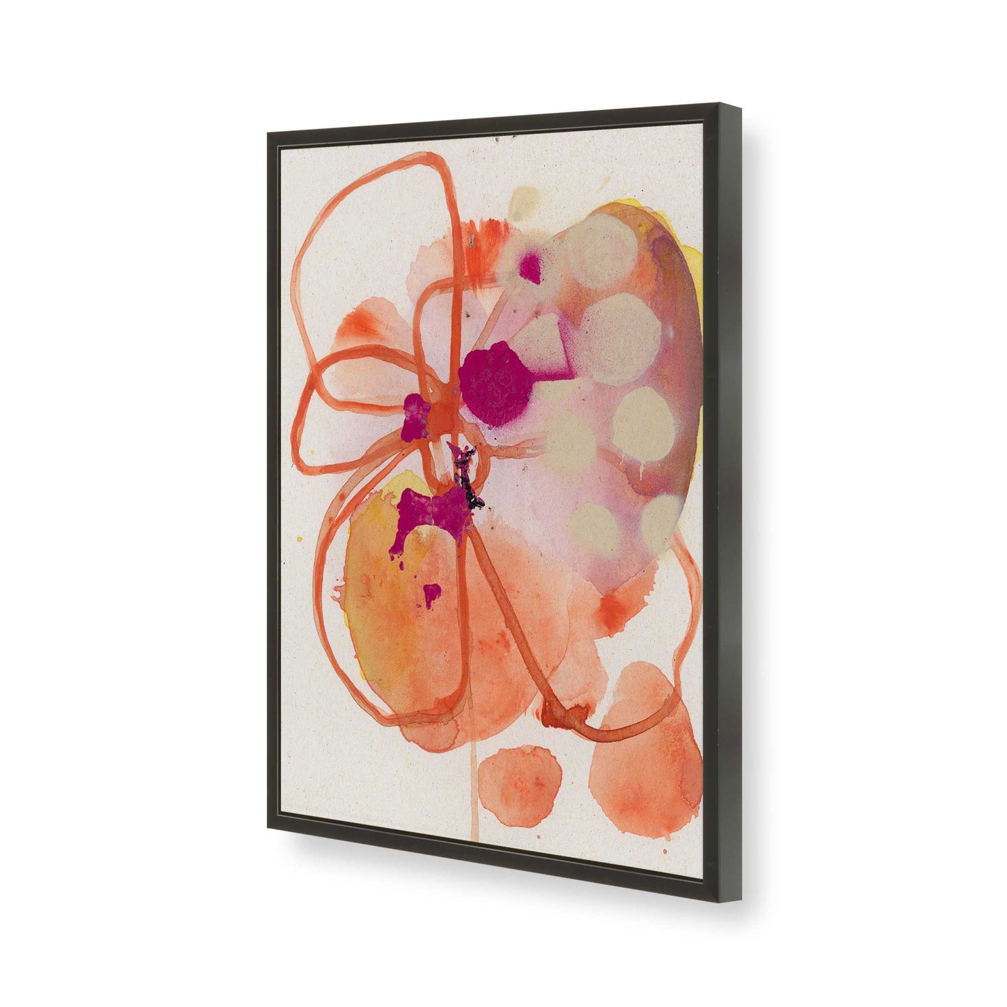 [Color:Satin Black], Picture of art in a Satin Black frame of the corner