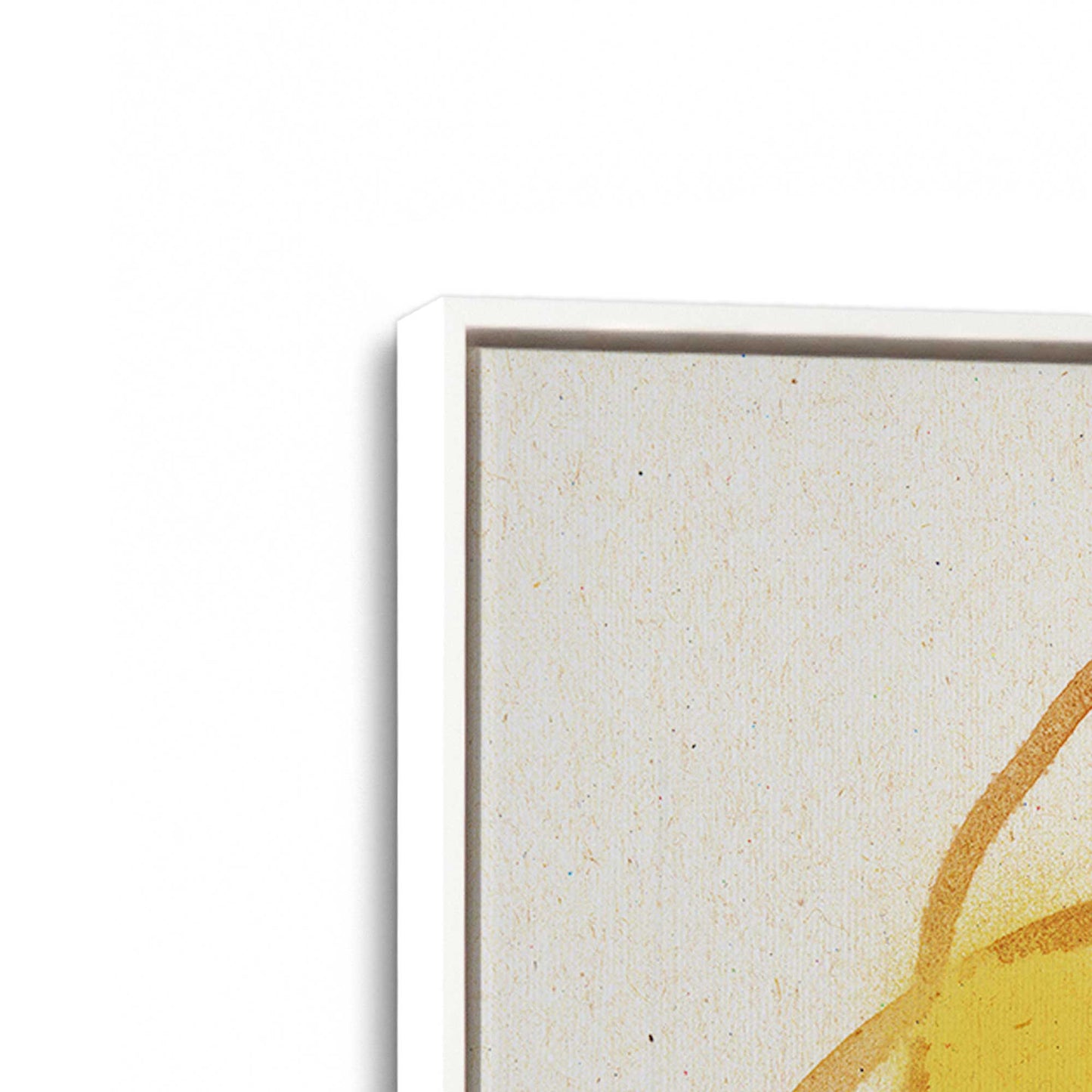 [Color:Opaque White], Picture of art in a White frame at an angle