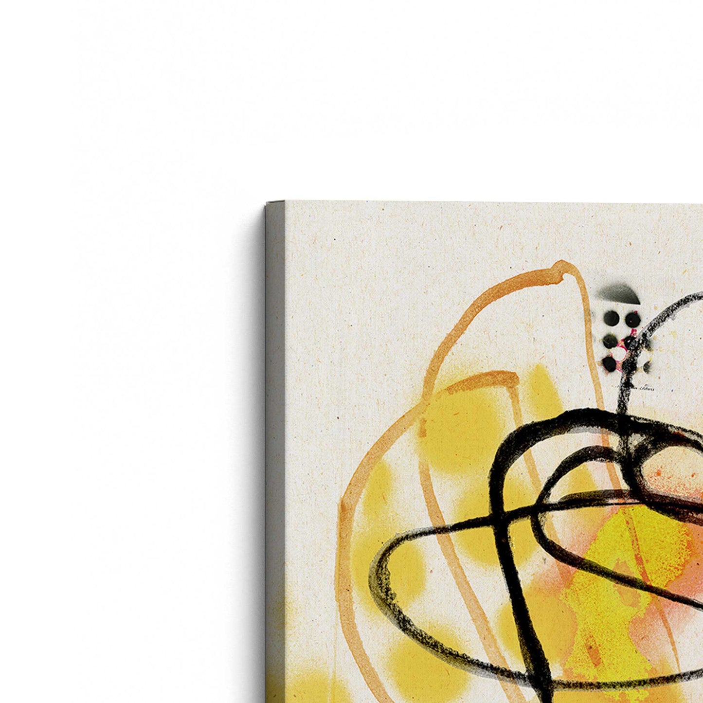 [Color:Stretched Canvas], Picture of the corner of the art