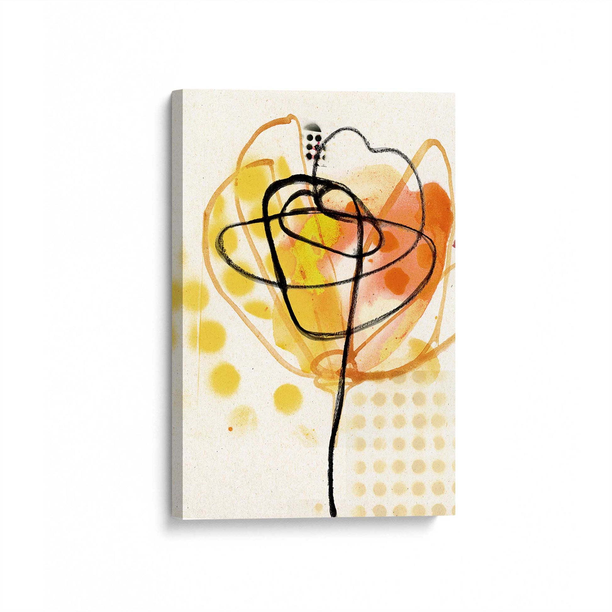 [Color:Stretched Canvas], Picture of art at an angle