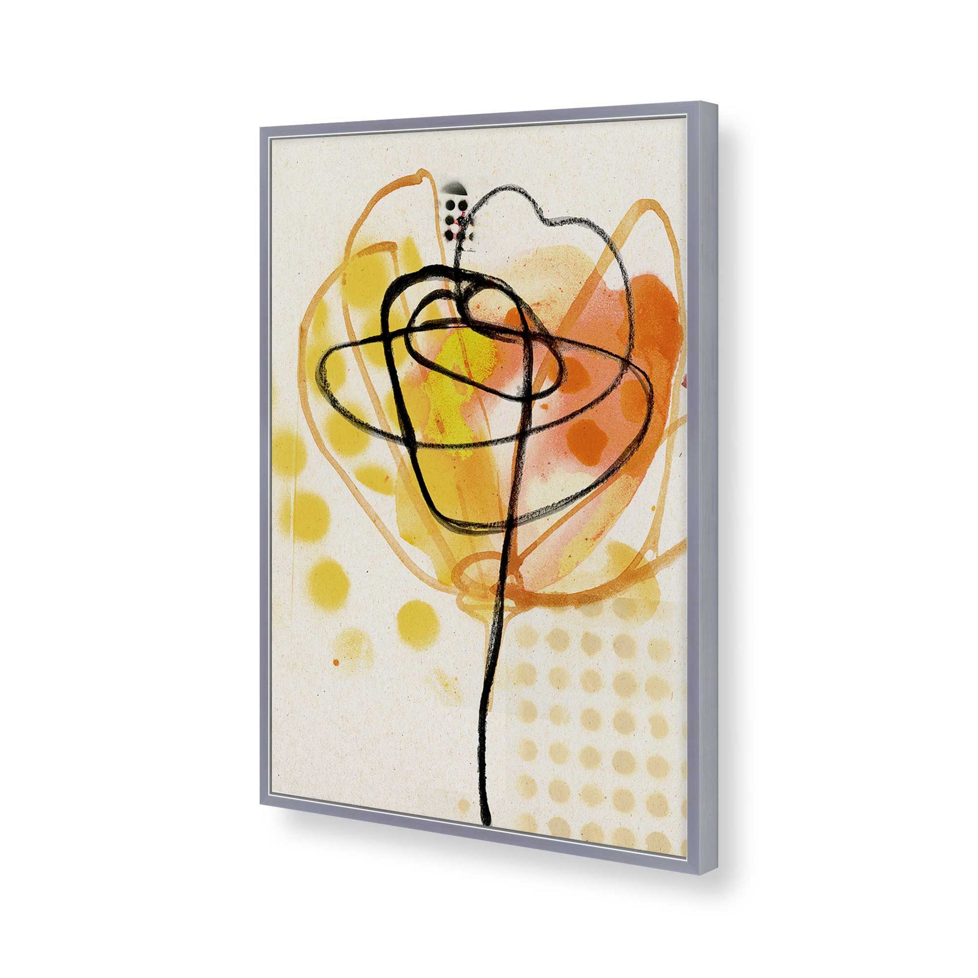 [Color:Polished Chrome], Picture of art in a Polished Chrome frame of the corner