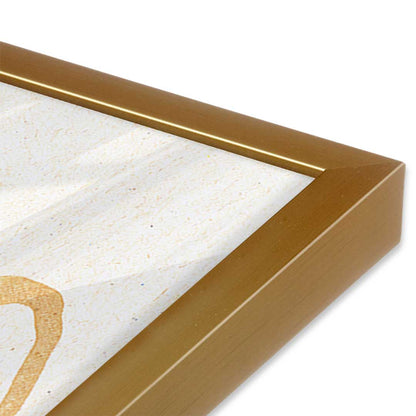 [Color:Polished Gold], Picture of art in a Polished Gold frame at an angle