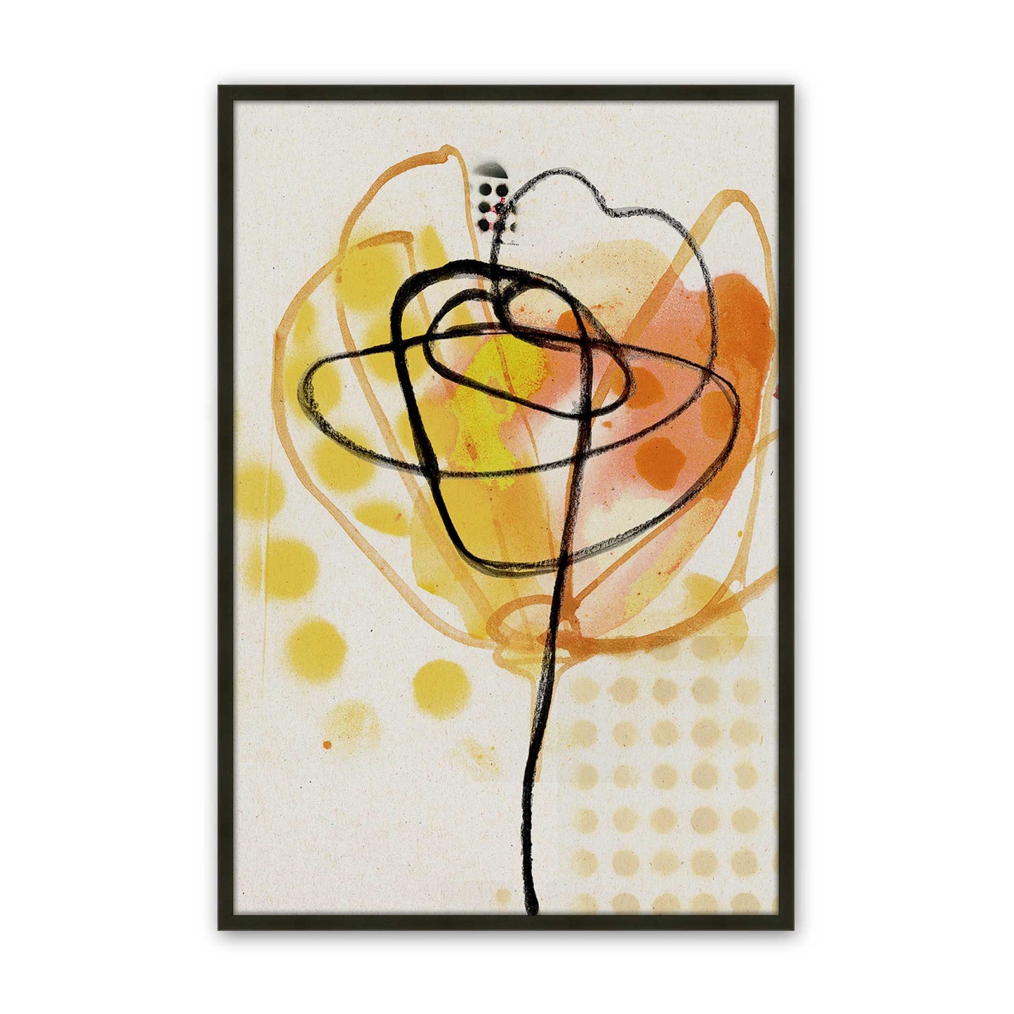 [Color:Satin Black], Picture of art in a Satin Black frame