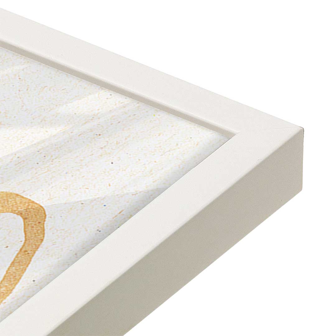[Color:Opaque White], Picture of art in a Opaque White frame at an angle