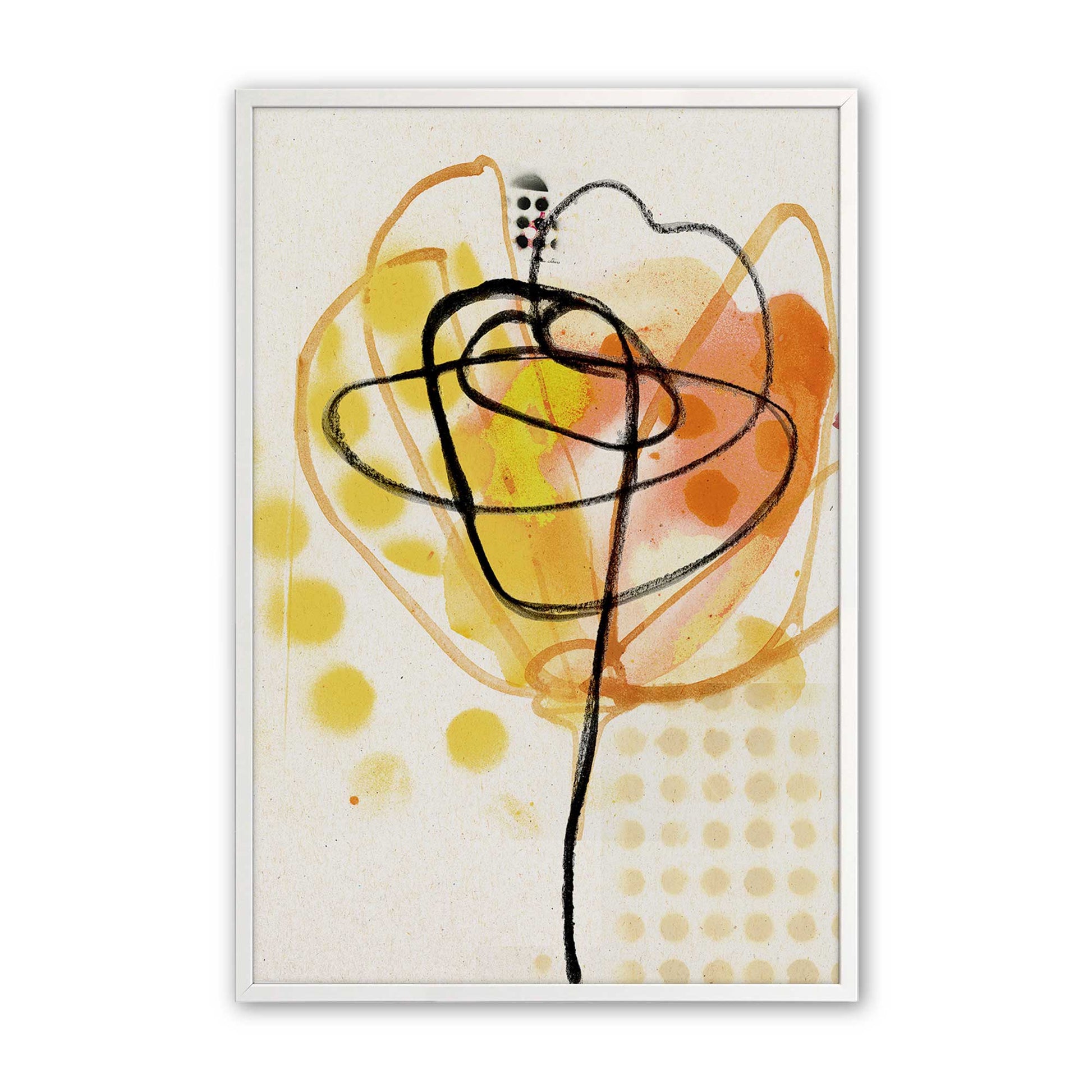 [Color:Opaque White], Picture of art in a Opaque White frame