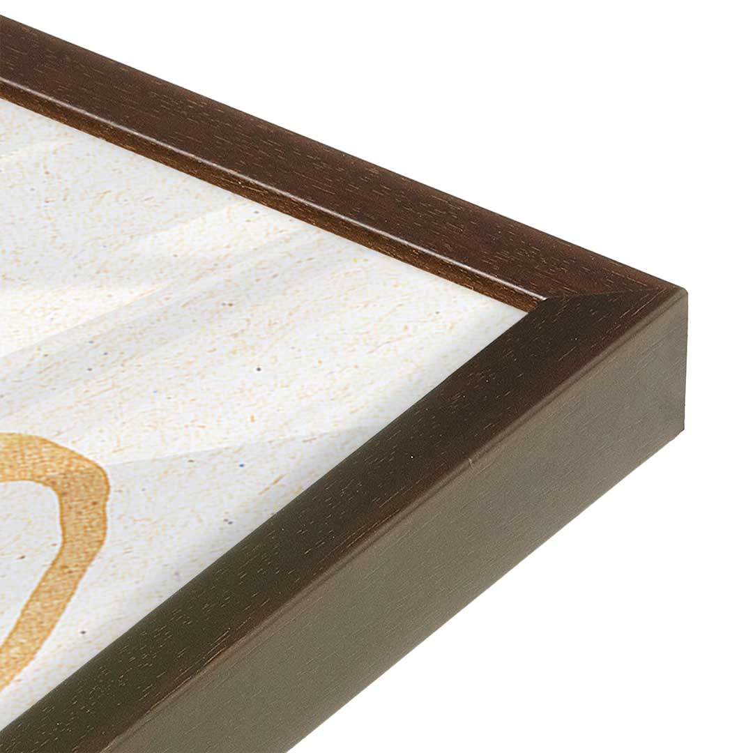 [Color:Belvinder Brown], Picture of art in a Belvinder Brown frame at an angle