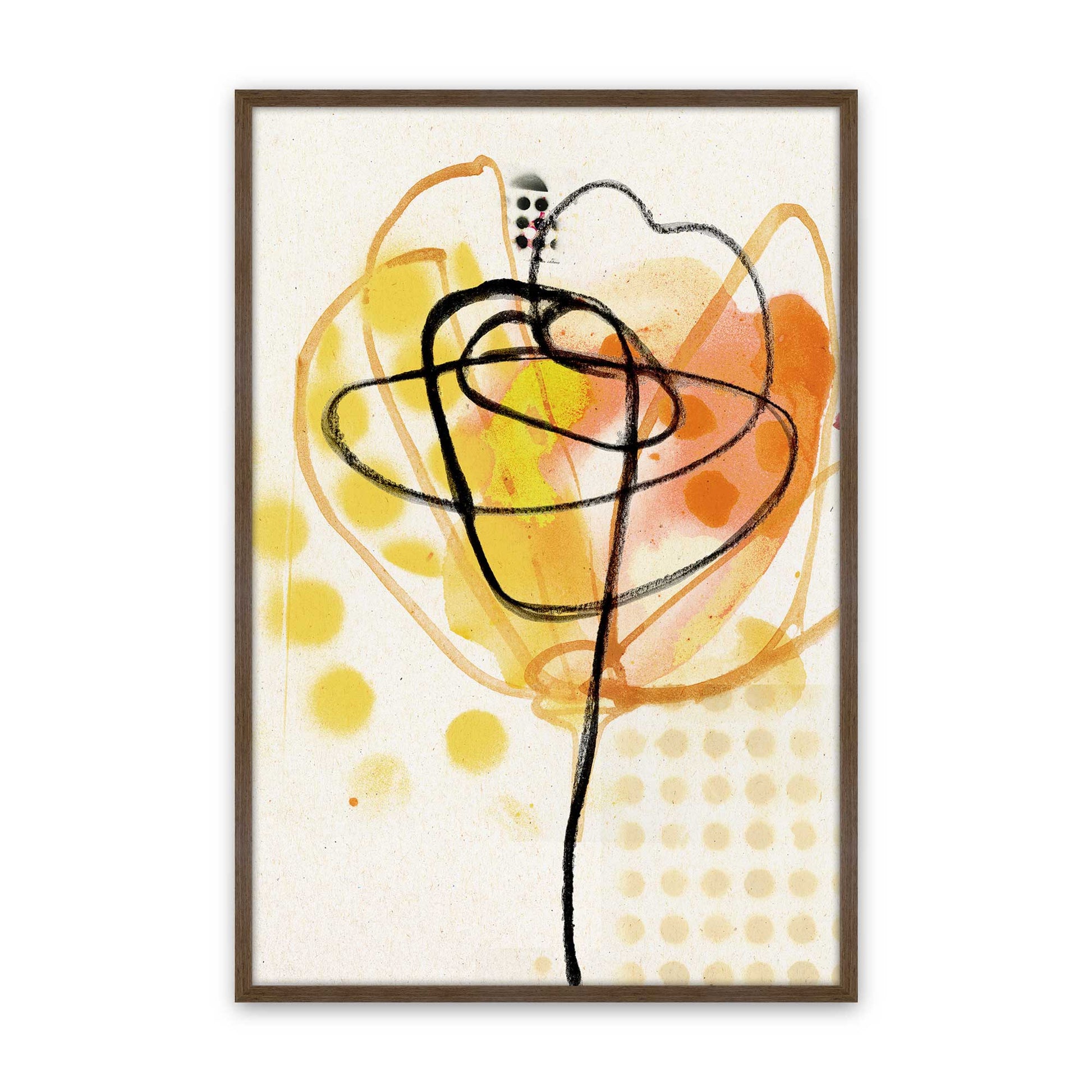 [Color:Walnut], Picture of art in a Walnut frame