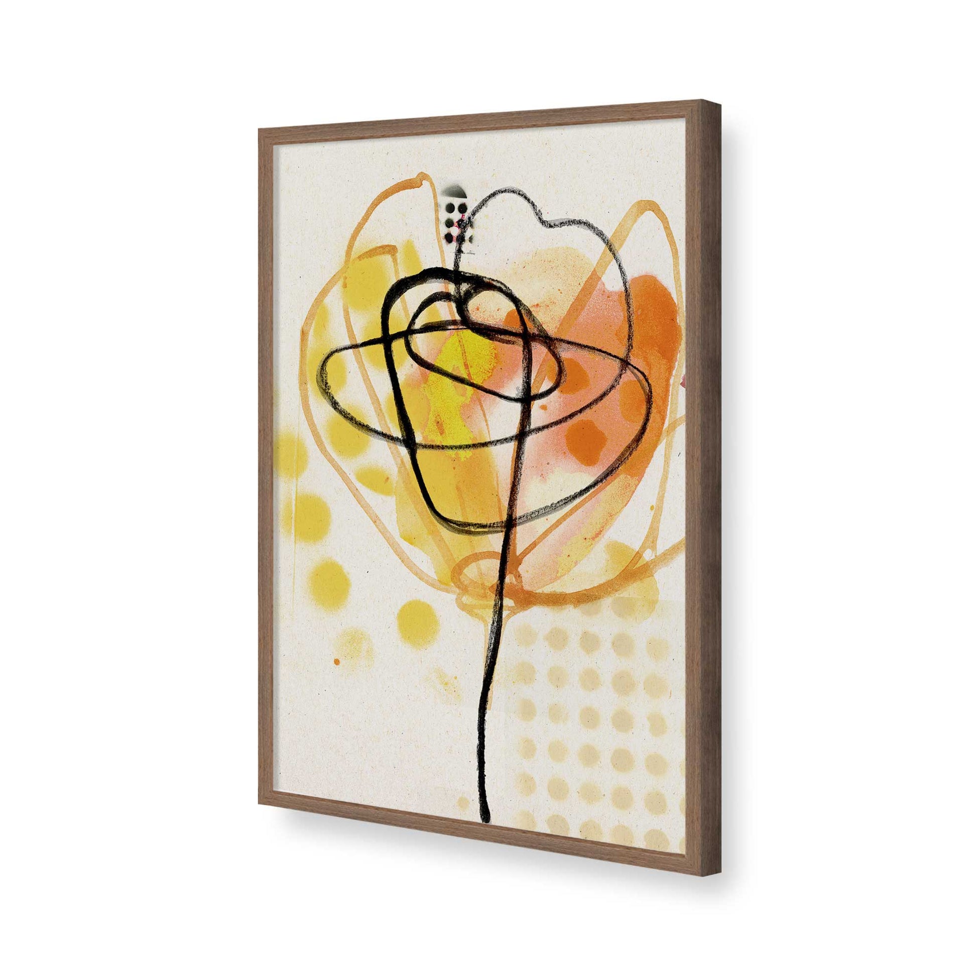 [Color:Walnut], Picture of art in a Walnut frame of the corner
