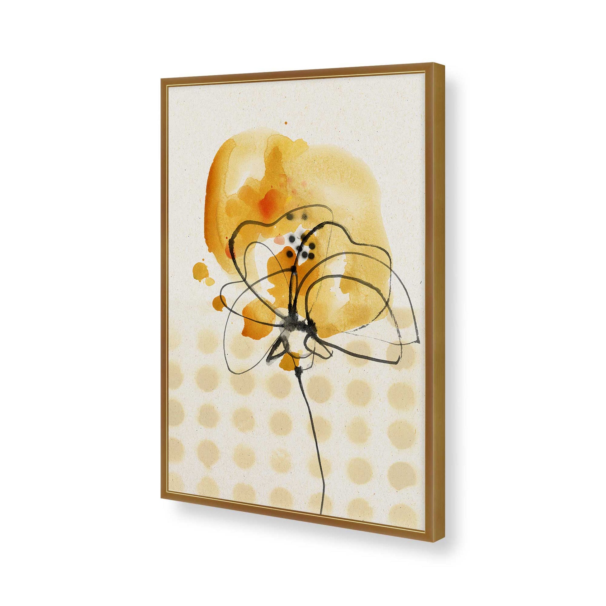 [Color:Polished Gold], Picture of art in a Polished Gold frame of the corner