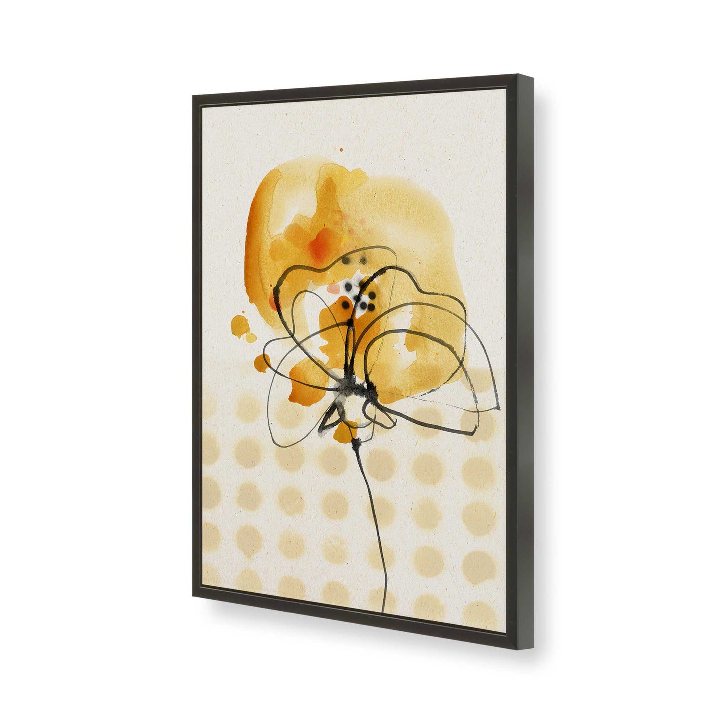 [Color:Satin Black], Picture of art in a Satin Black frame of the corner