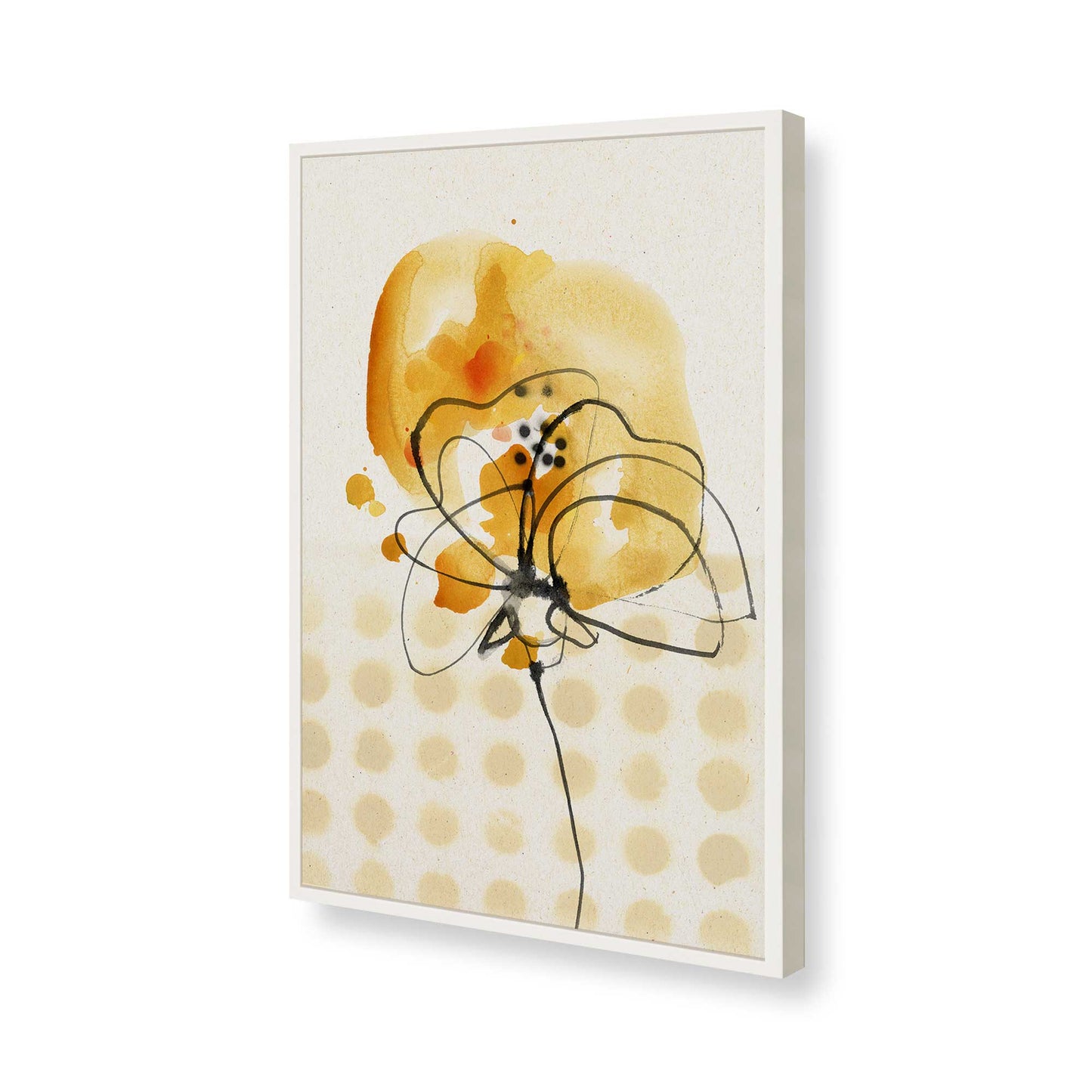 [Color:Opaque White], Picture of art in a Opaque White frame of the corner