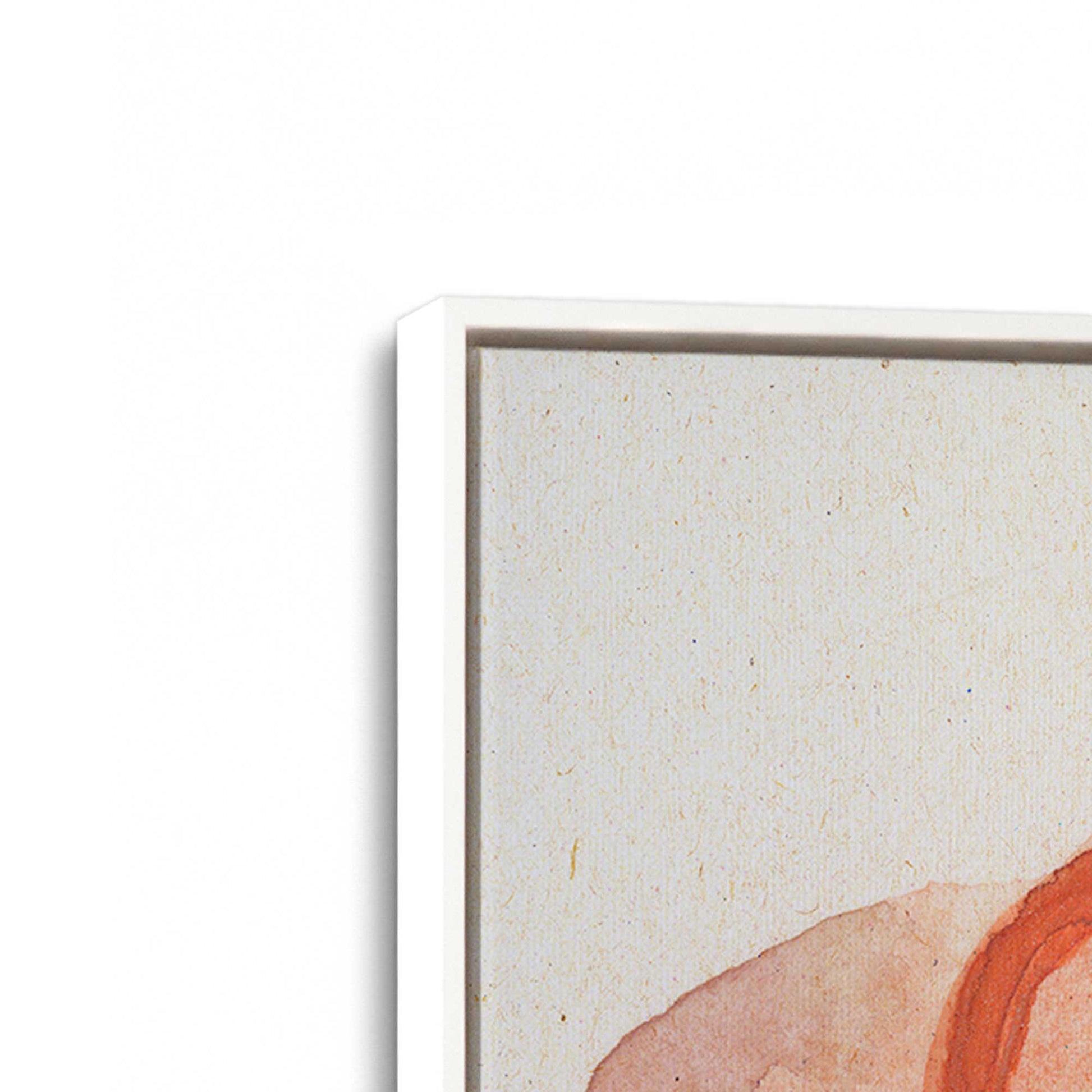 [Color:Opaque White], Picture of art in a White frame at an angle