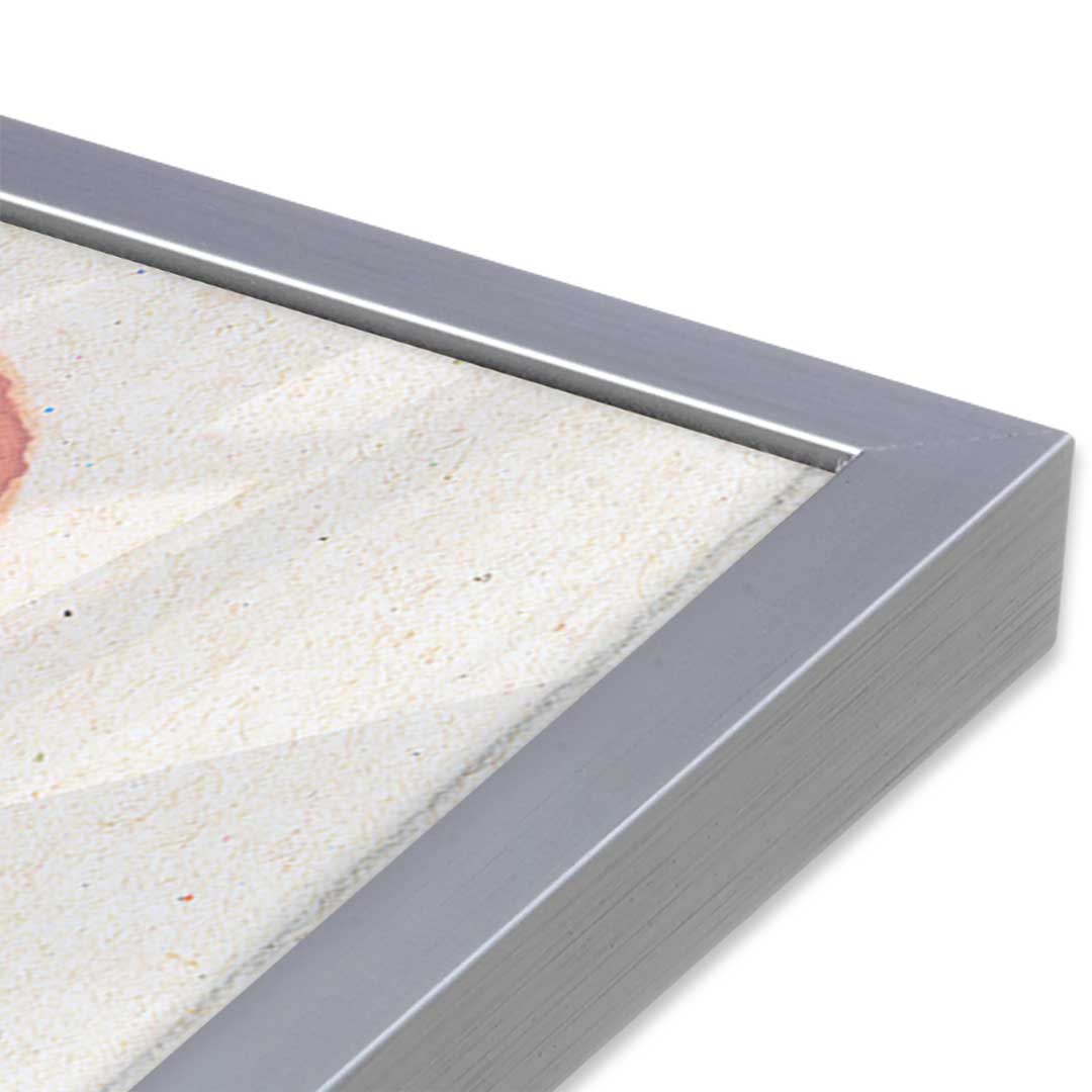 [Color:Polished Chrome], Picture of art in a Polished Chrome frame at an angle