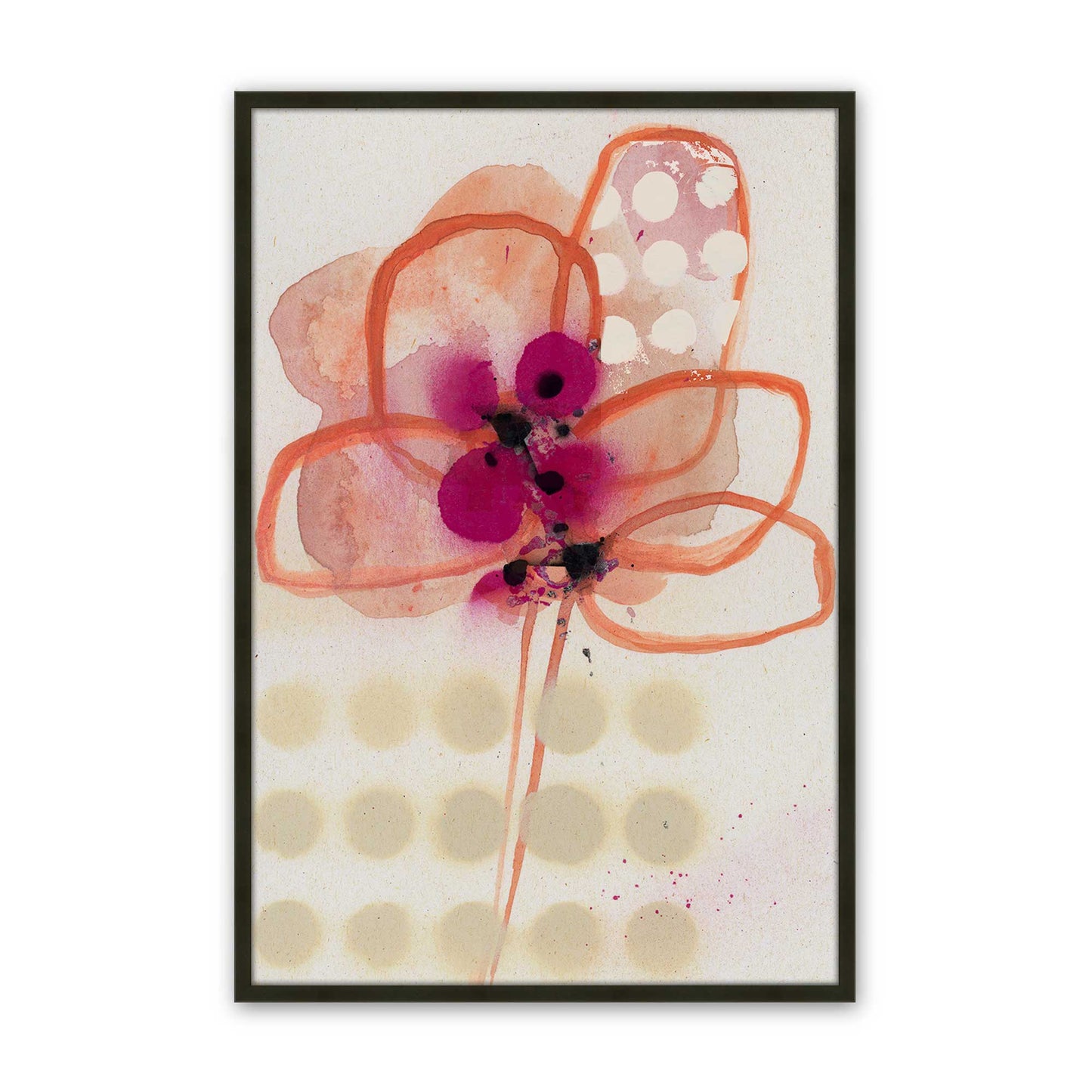 [Color:Satin Black], Picture of art in a Satin Black frame