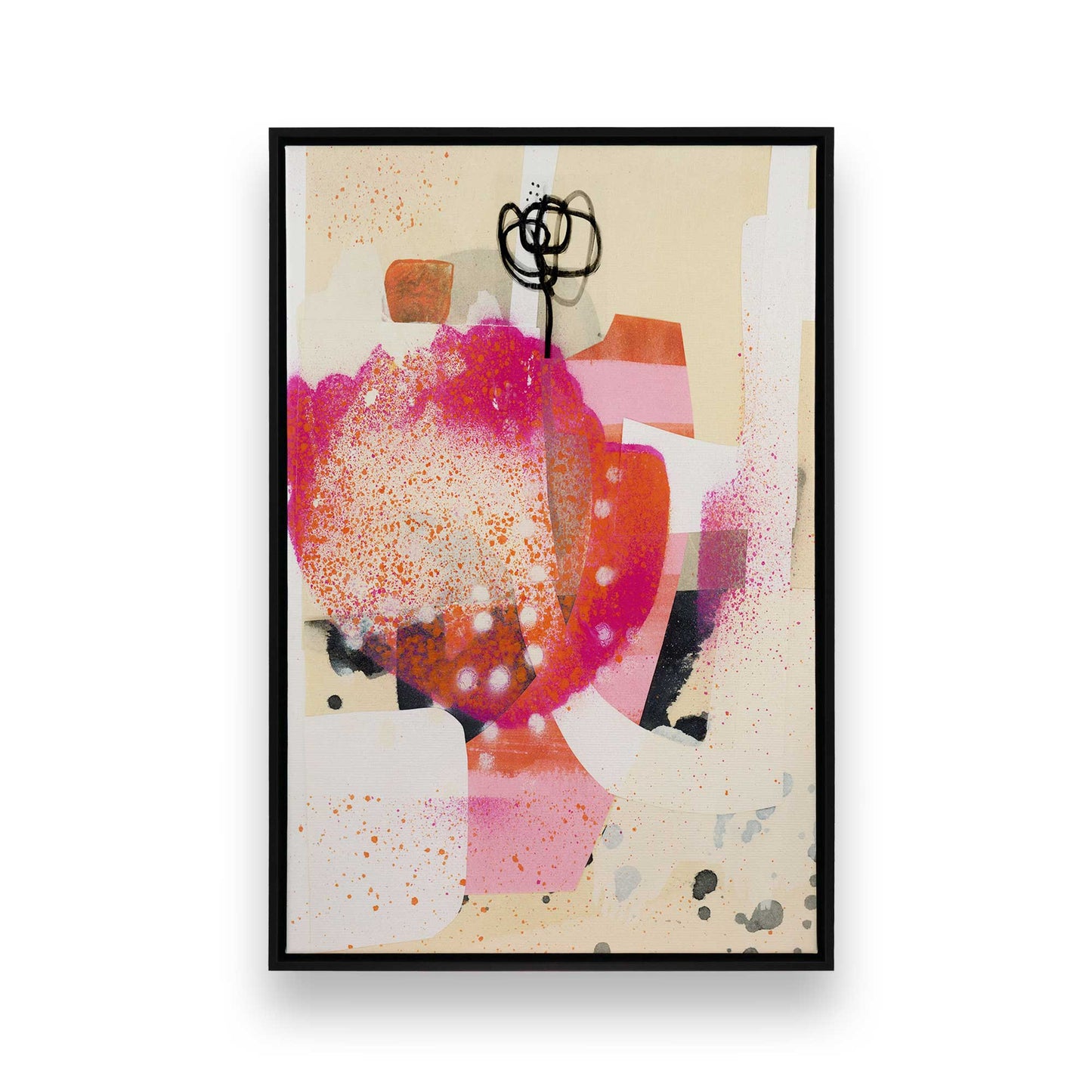 [Color:Satin Black], Picture of art in a Satin Black frame