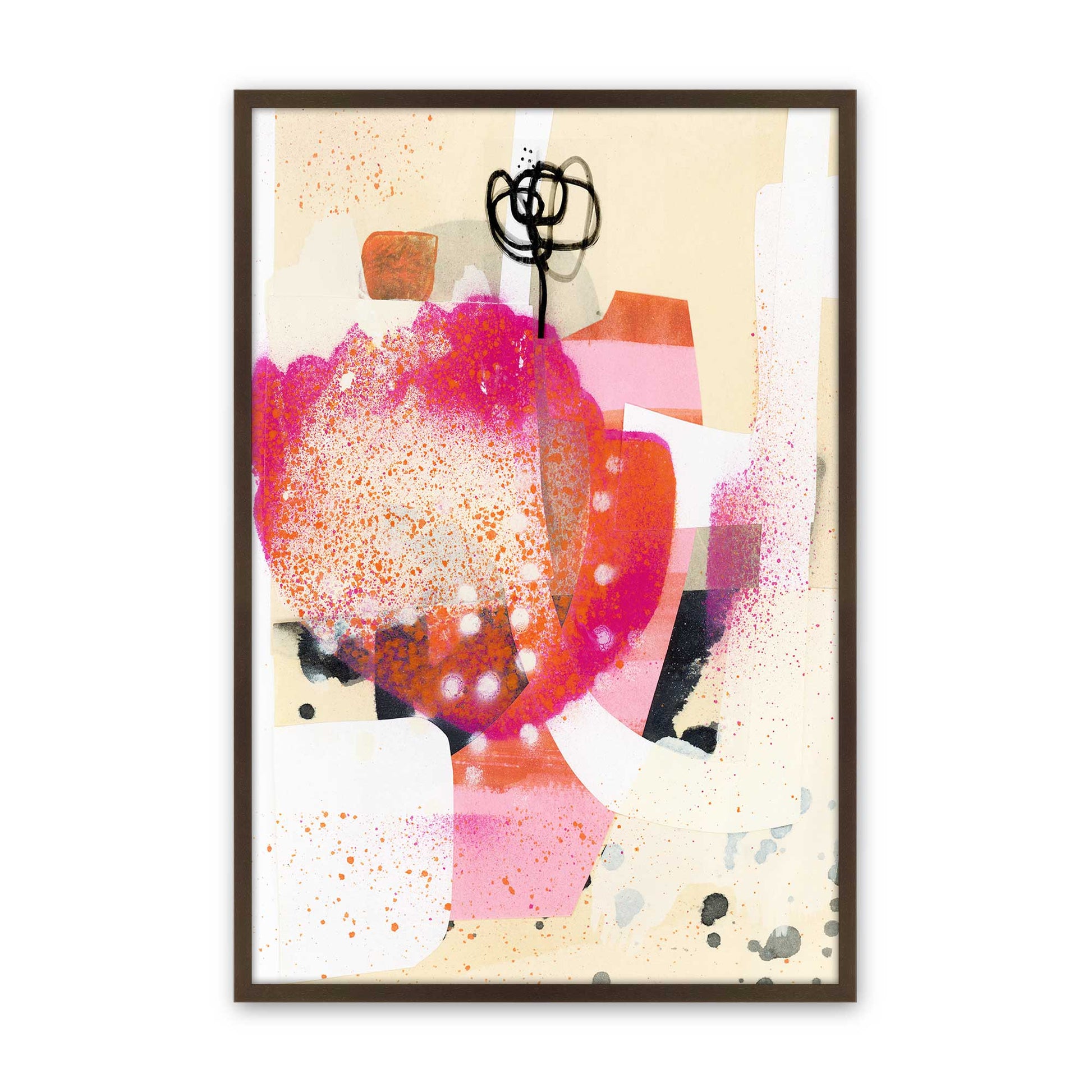 [Color:Brown], Picture of art in a Brown frame