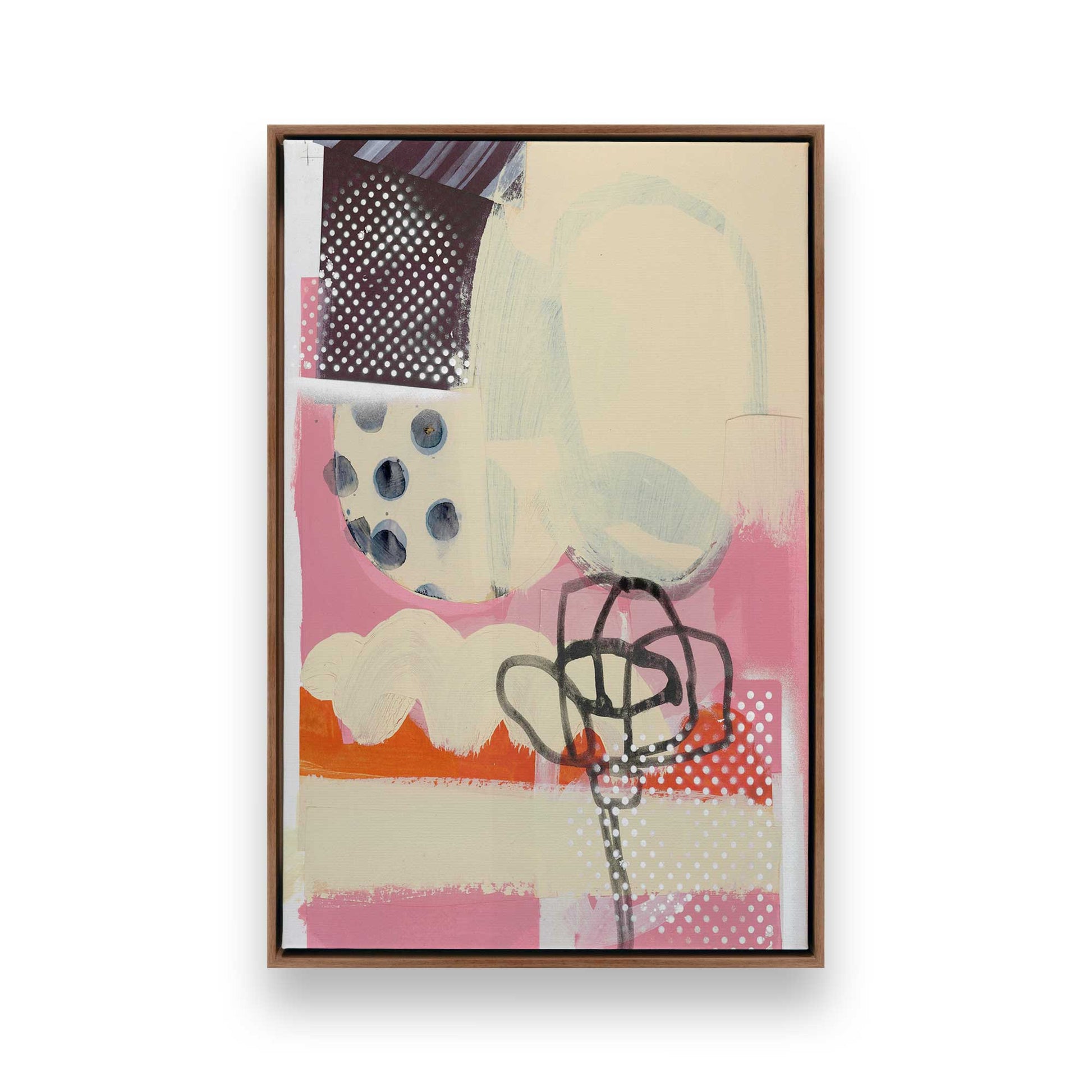 [Color:Walnut], Picture of art in a Walnut frame