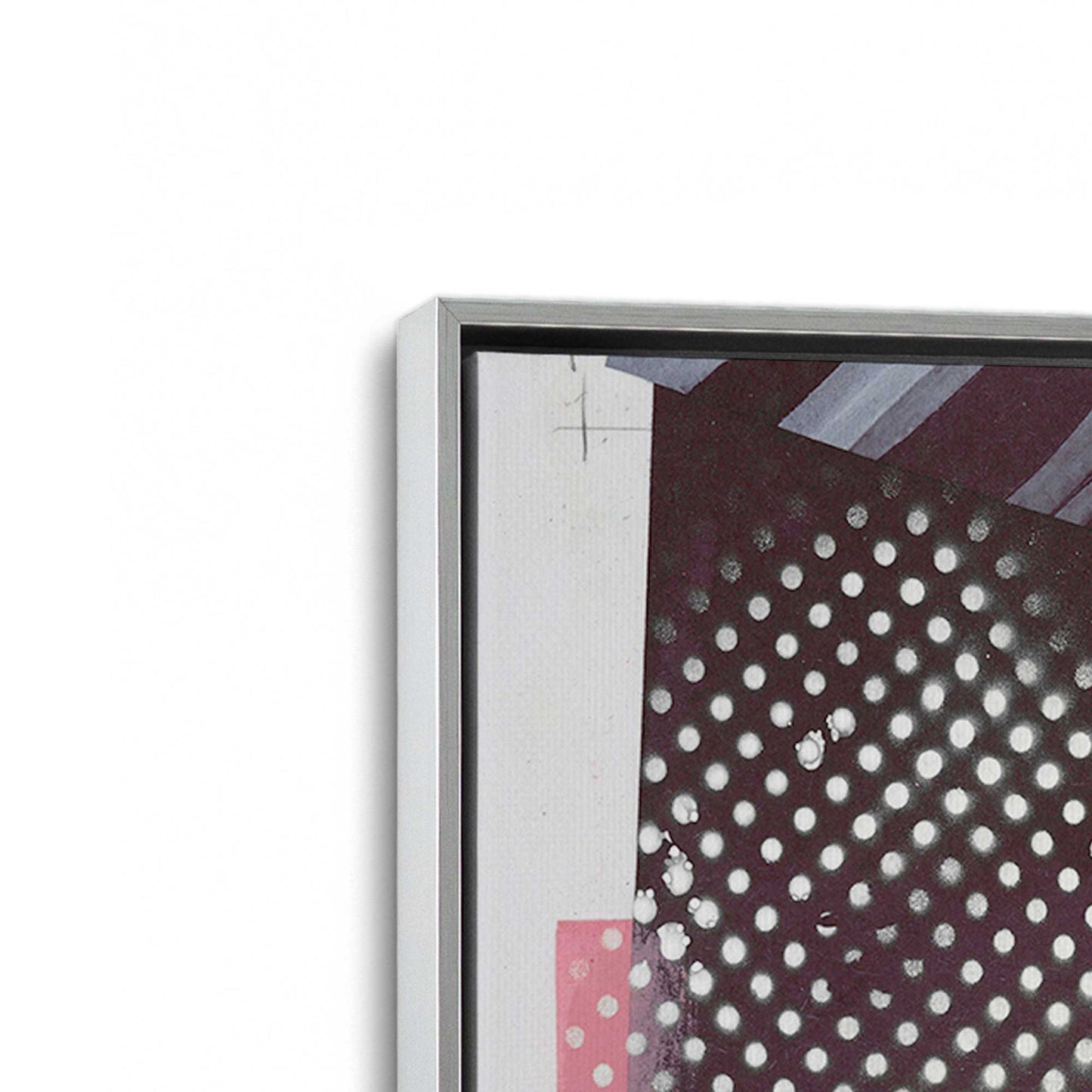 [Color:Polished Chrome], Picture of art in a Polished Chrome frame at an angle
