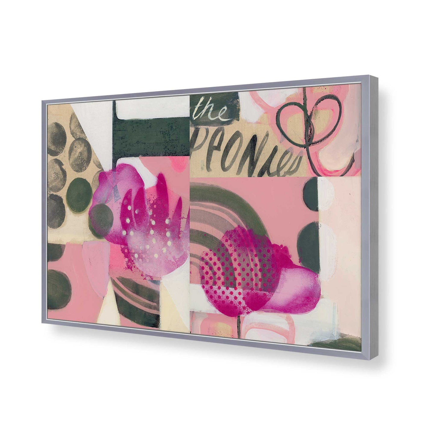 [Color:Polished Chrome], Picture of art in a Polished Chrome frame of the corner