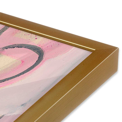 [Color:Polished Gold], Picture of art in a Polished Gold frame at an angle