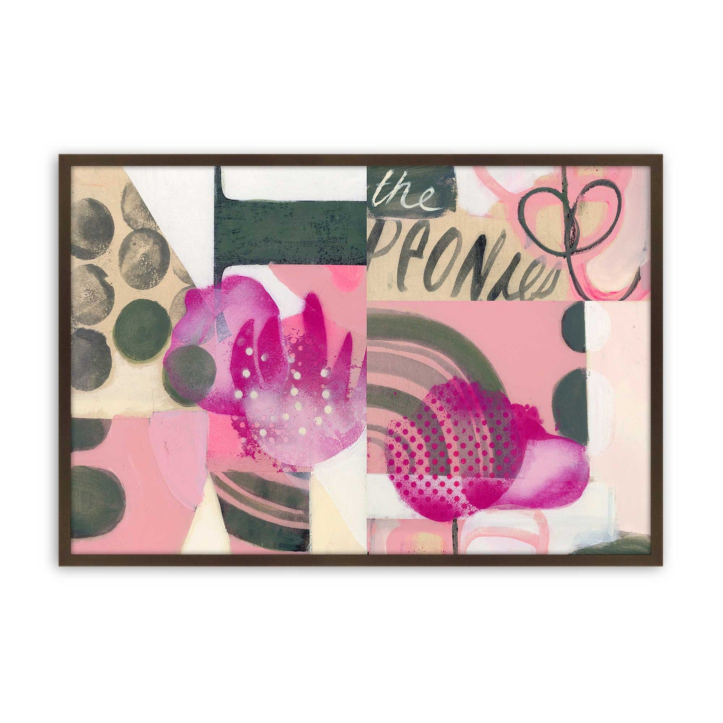 [Color:Brown], Picture of art in a Brown frame