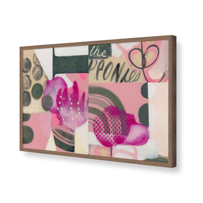 [Color:Walnut], Picture of art in a Walnut frame of the corner