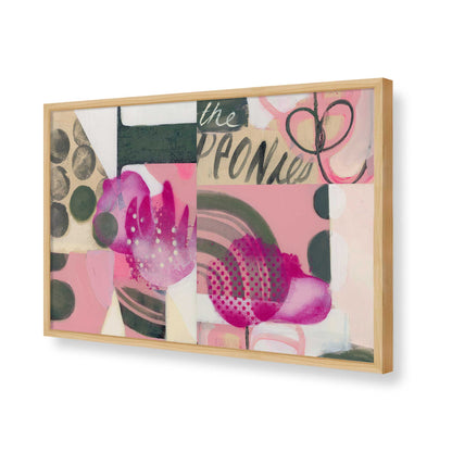 [Color:American Maple], Picture of art in a American Maple frame of the corner