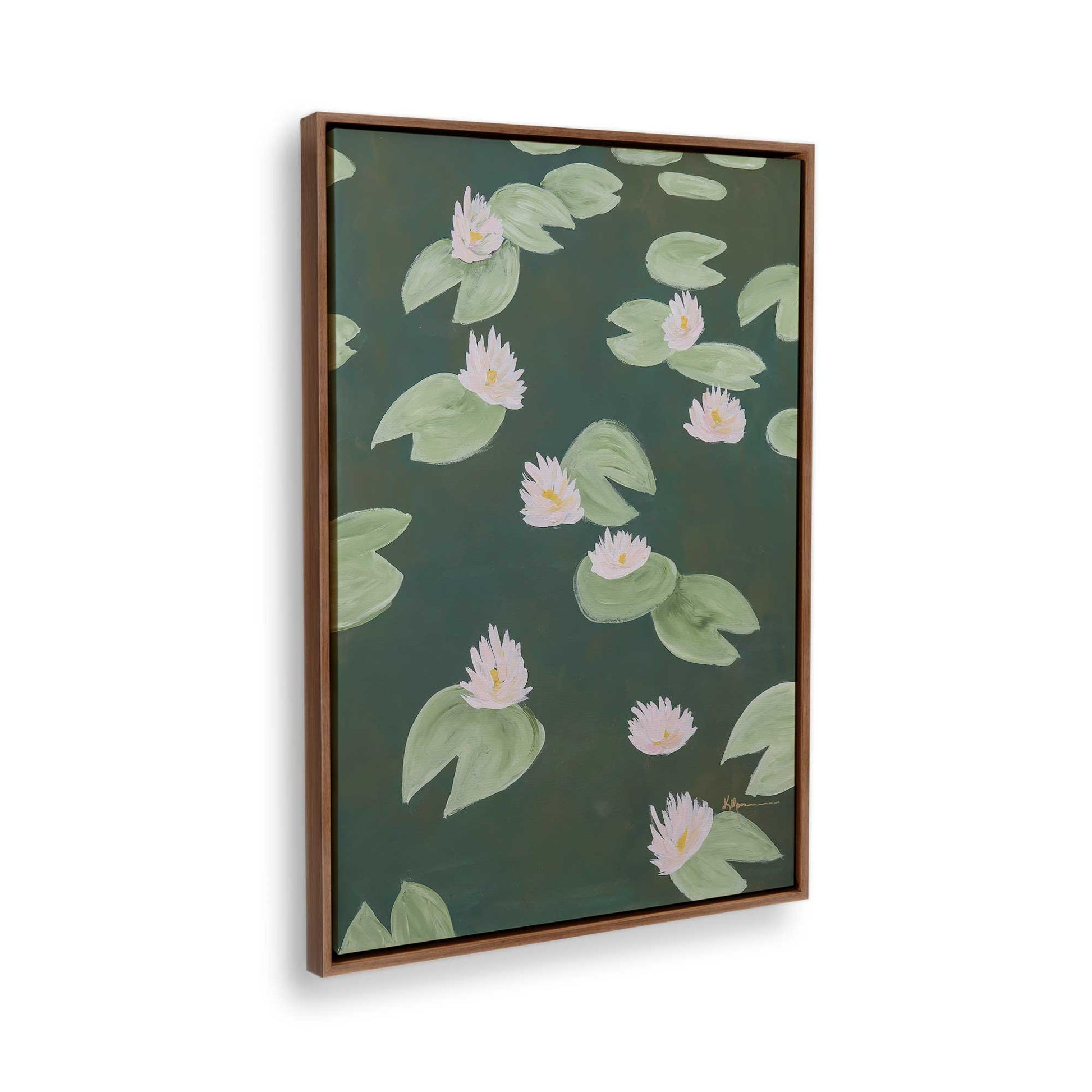 [Color:Walnut], Picture of the corner of the art