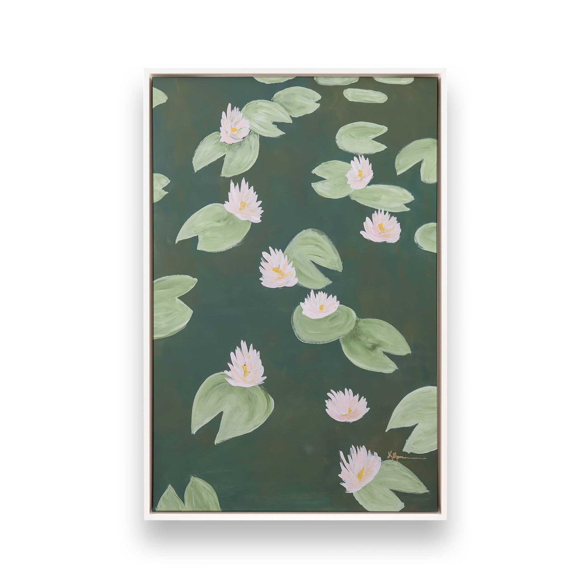 [Color:Opaque White], Picture of art in a White frame